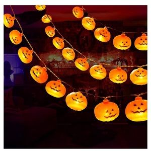 Super cute fall/Halloween pumpkin Amazon lights!